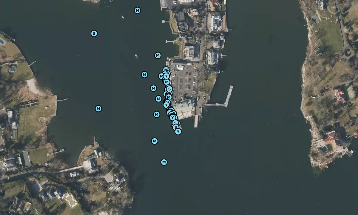 Satelite image of Indian Harbor Yacht Club