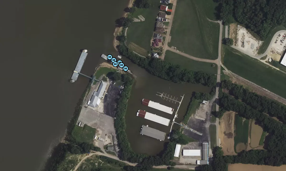 Satelite image of Inland Marina - Vanderburgh