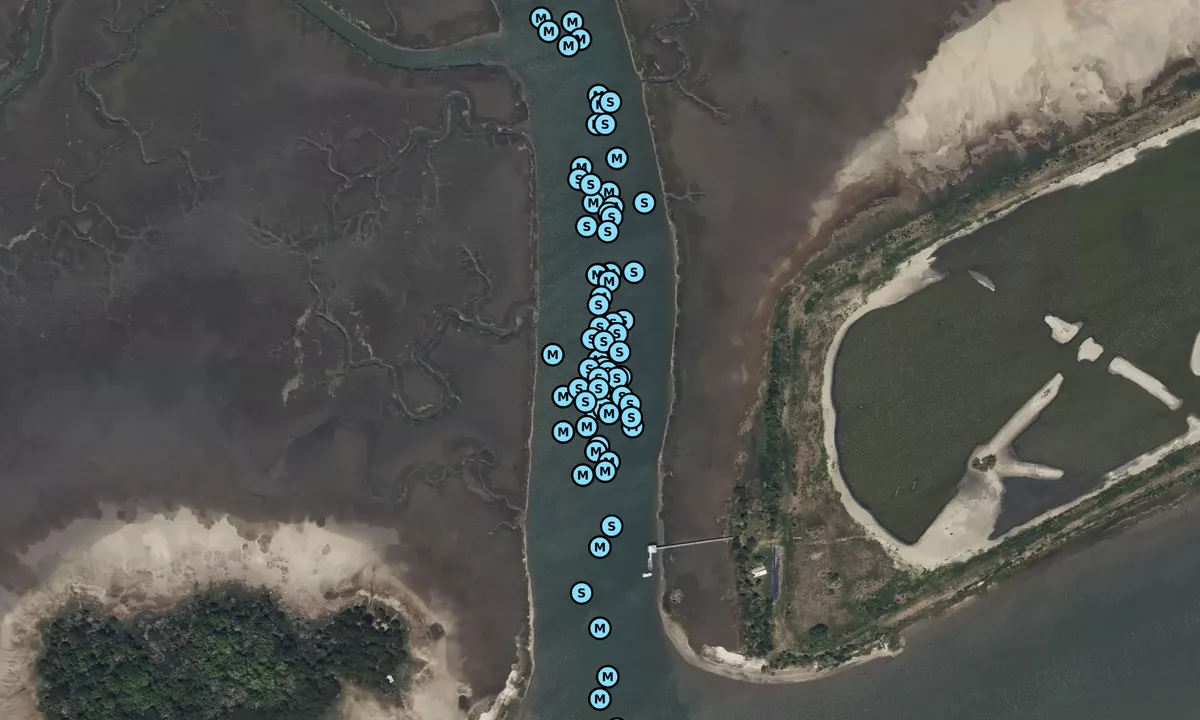 Satelite image of Inlet Creek