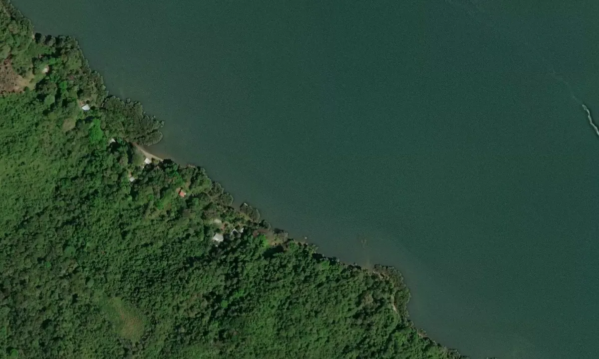 Satelite image of Isla Leones
