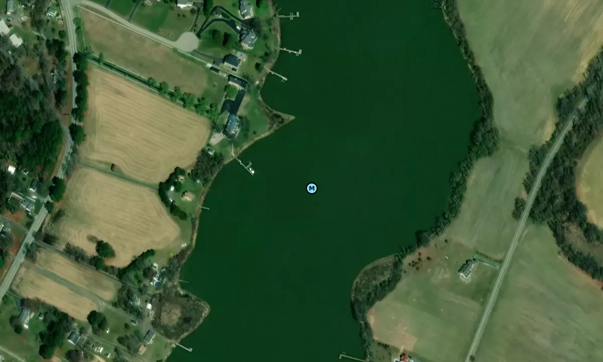 Satelite image of Island Creek - Broomes Island