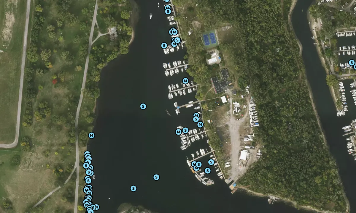 Satelite image of Island Yacht Club - Toronto