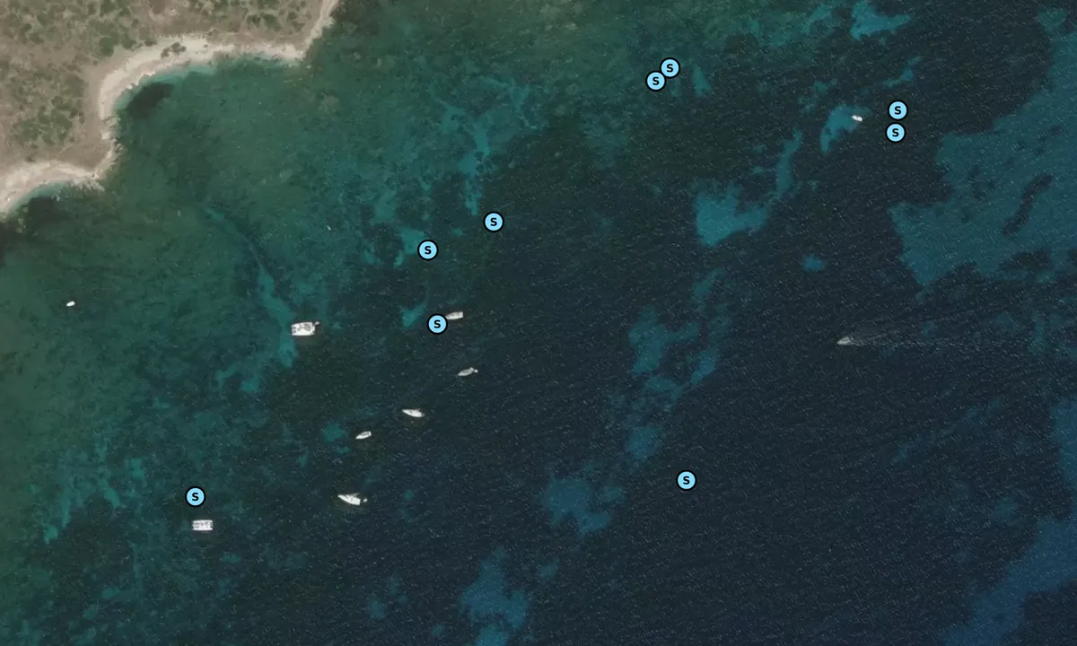 Satelite image of Isola Mal di Ventre - Cala dei Pastori