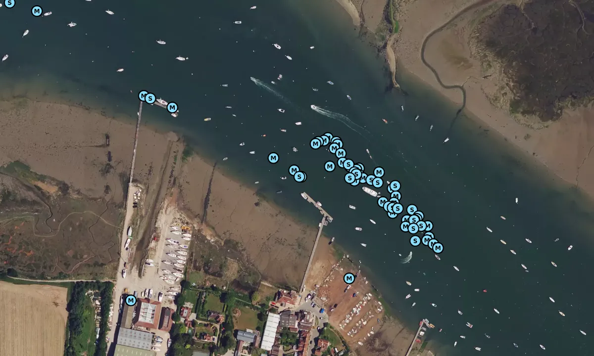Satelite image of Itchenor Jetty - West Wittering