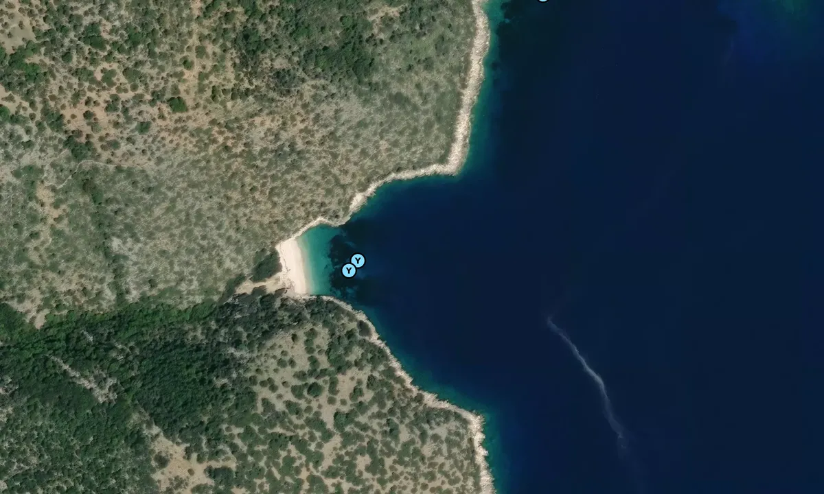 Satelite image of Ithaka - Deep Bay