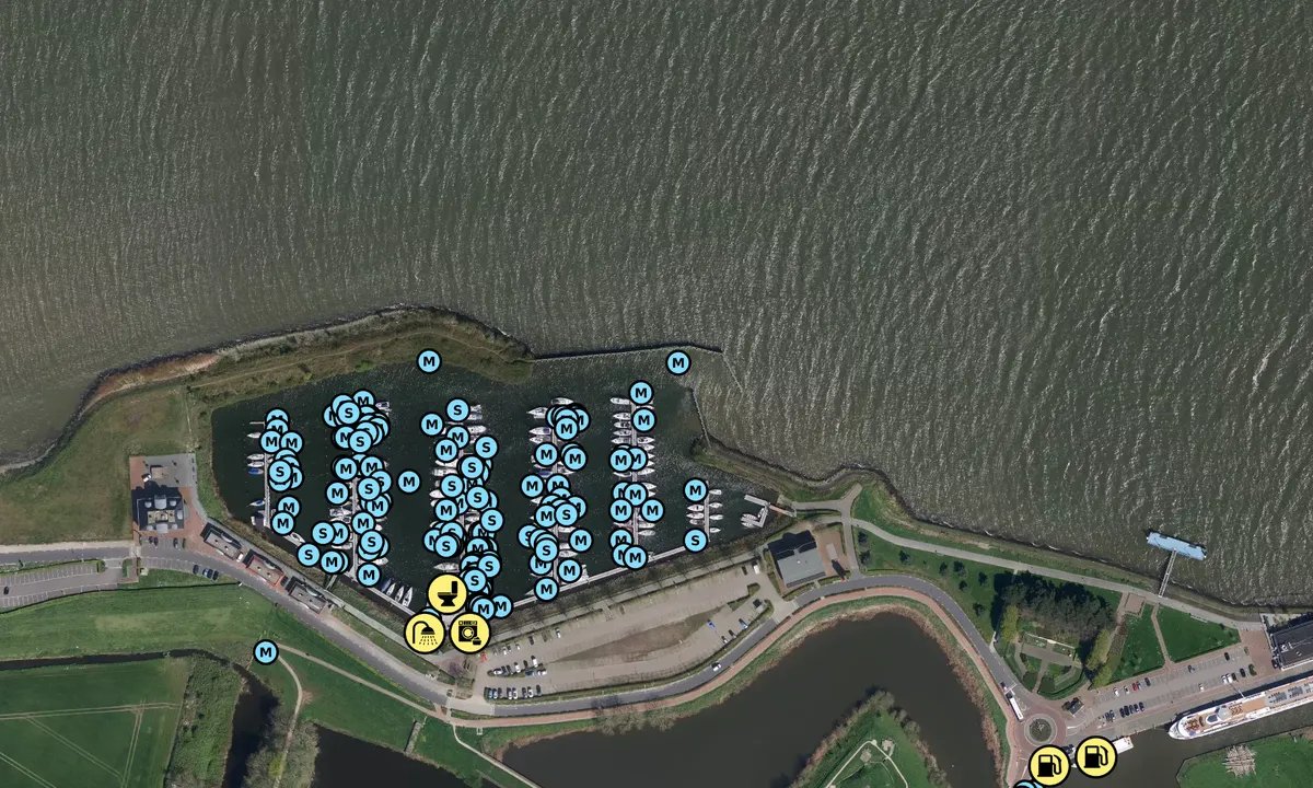 Satelite image of Jachthaven De Batterij - Willemstad