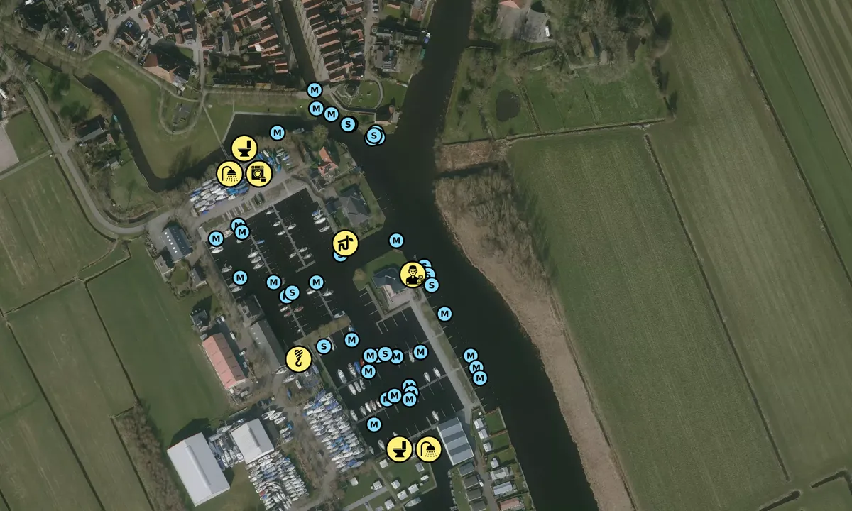 Satelite image of Jachthaven De Lemsterpoort (Sloten)