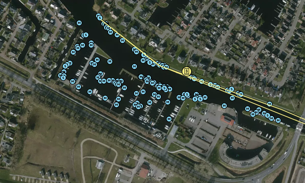 Satelite image of Jachthaven Lemmer-binnen