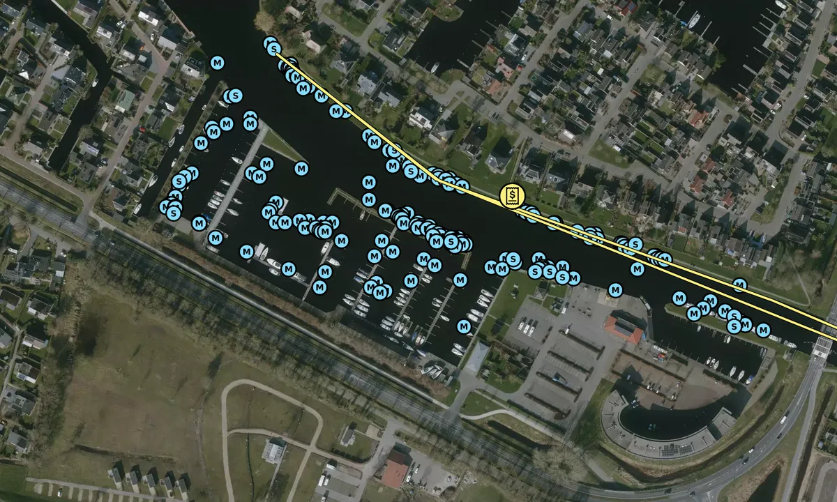 Satelite image of Jachthaven Lemmer-binnen
