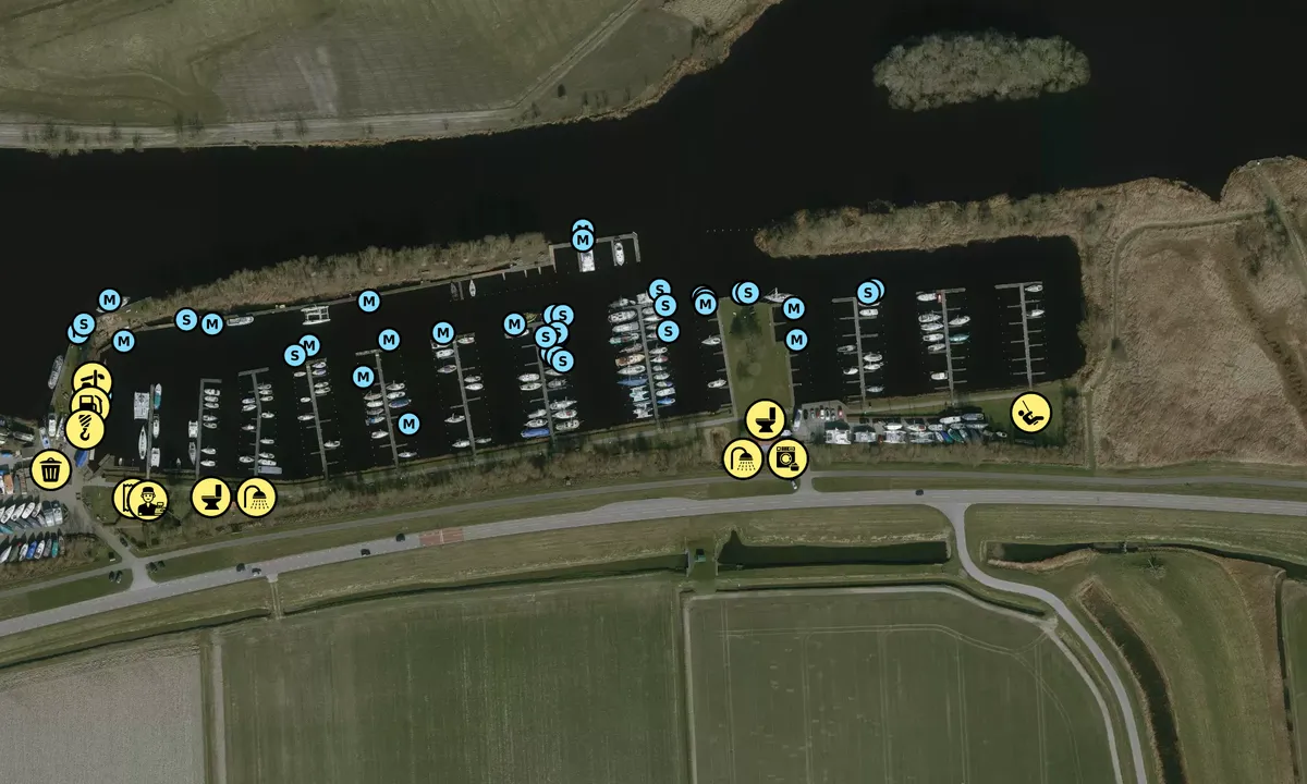 Satelite image of Jachthaven Lunegat - Kollum