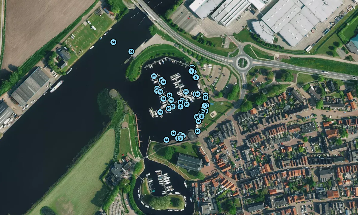 Satelite image of Jachthaven Vollenhove