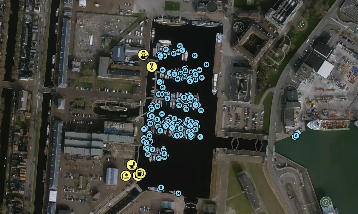 Satelite image of Jachthaven Willemsoord 1