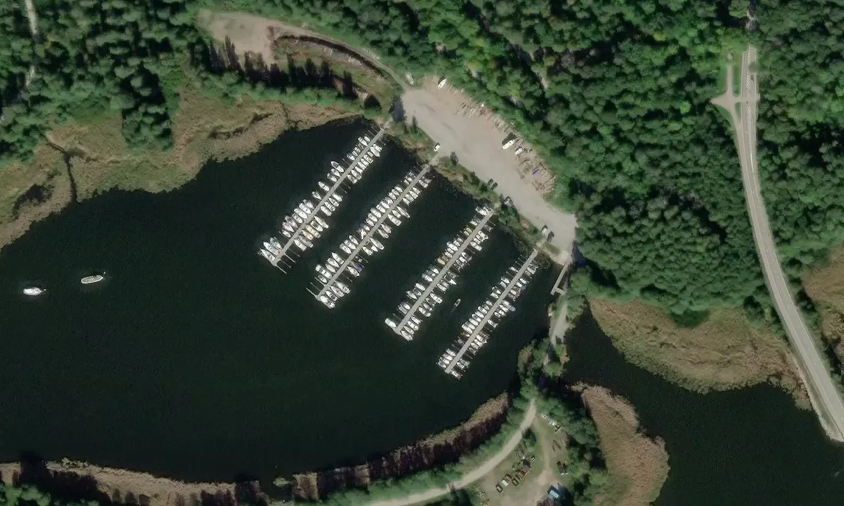 Satelite image of Jägarbackens Båthamn