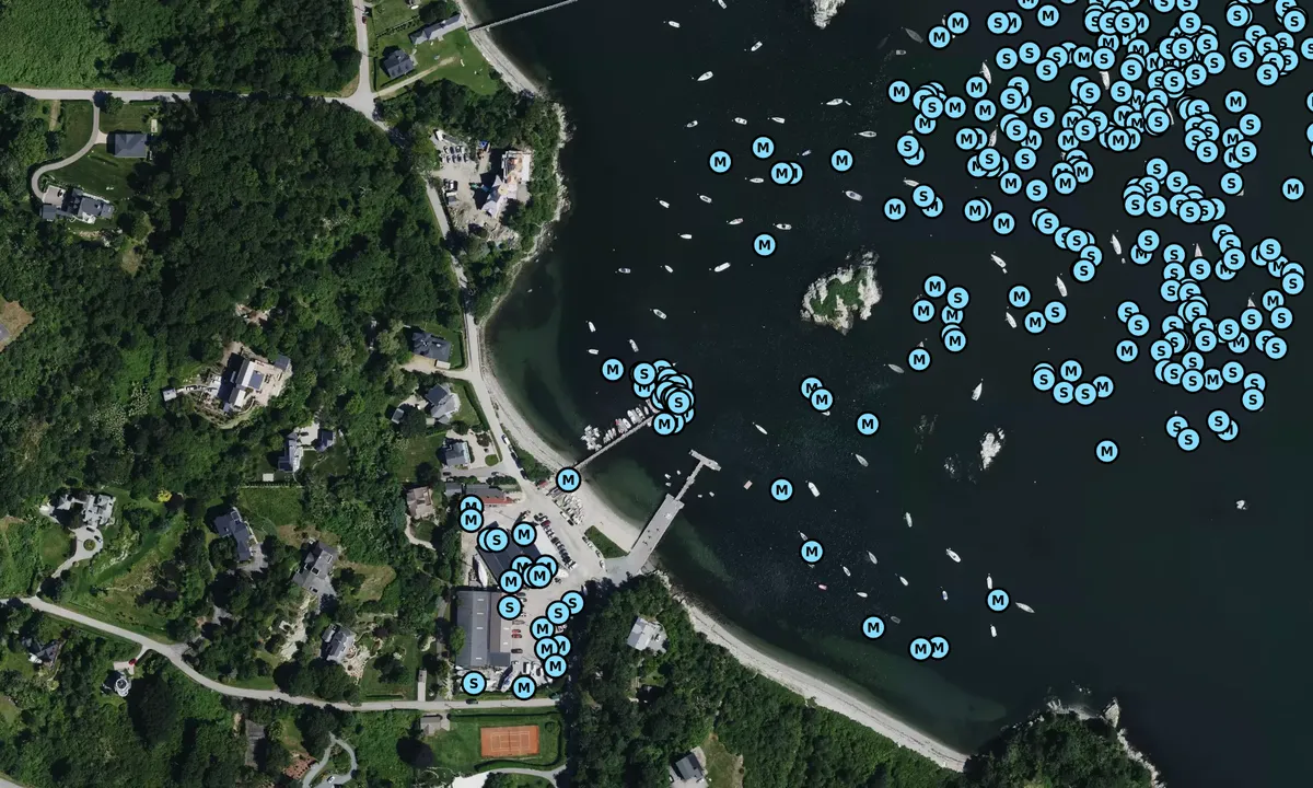 Satelite image of Jamestown Boat Yard