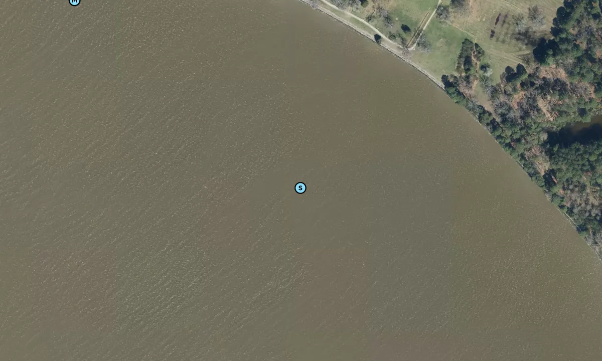 Satelite image of Jamestown Monument