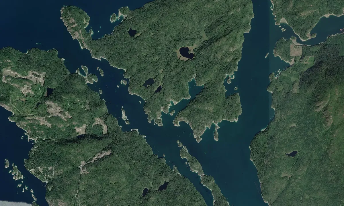 Flyfoto av Jean Island Cove