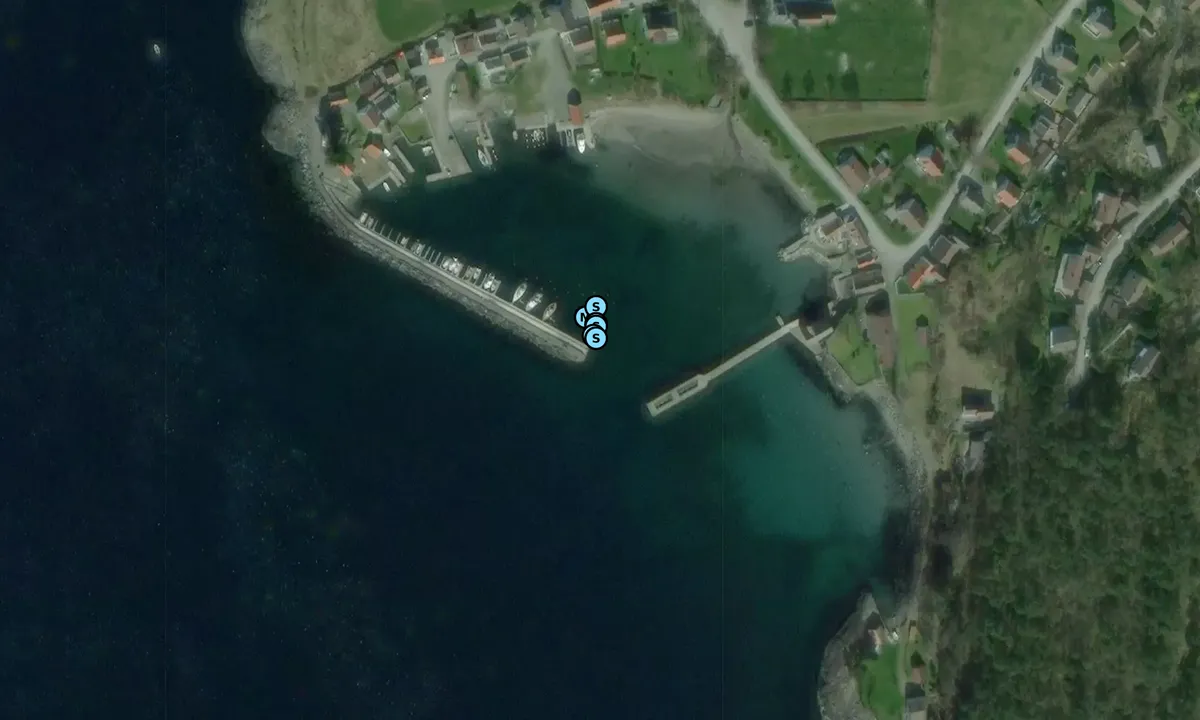 Satelite image of Jelsa Båtforening