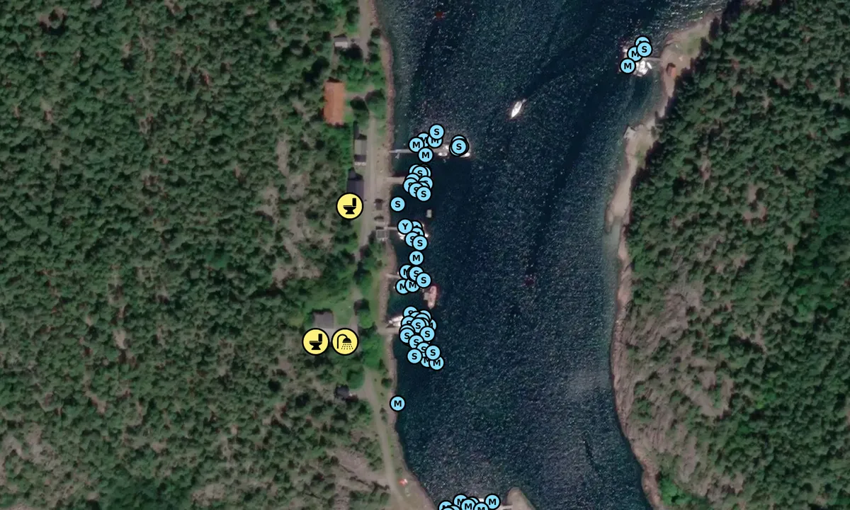 Satelite image of Jensesundet - Bolærne