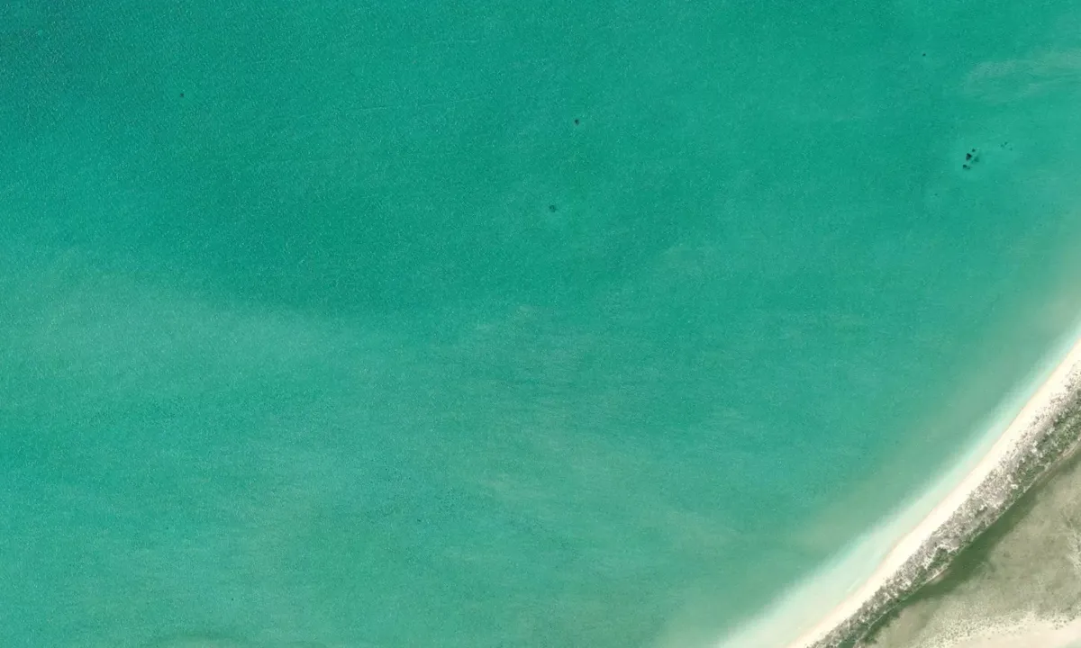 Flyfoto av Joe Sound Beach
