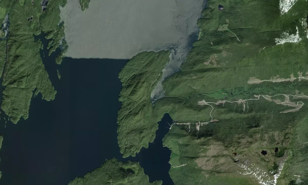Flyfoto av Johnstone Bay