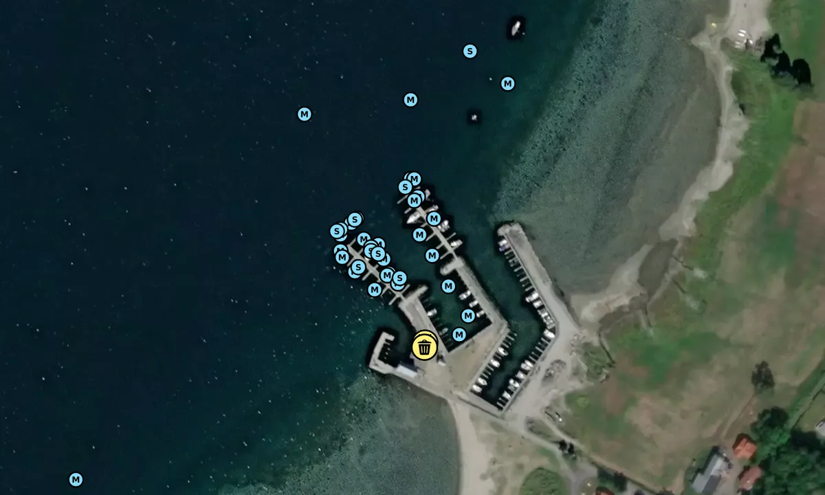 Satelite image of Jomfruland Gjestehavn