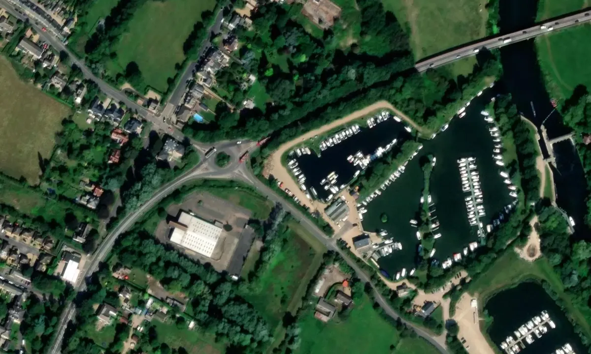 Satelite image of Jones Boatyard