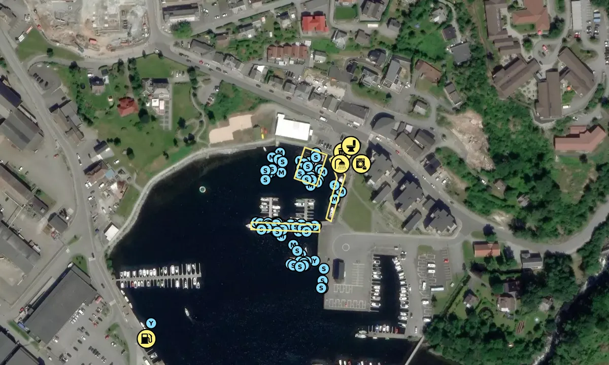 Satelite image of Jørpeland Gjestehavn