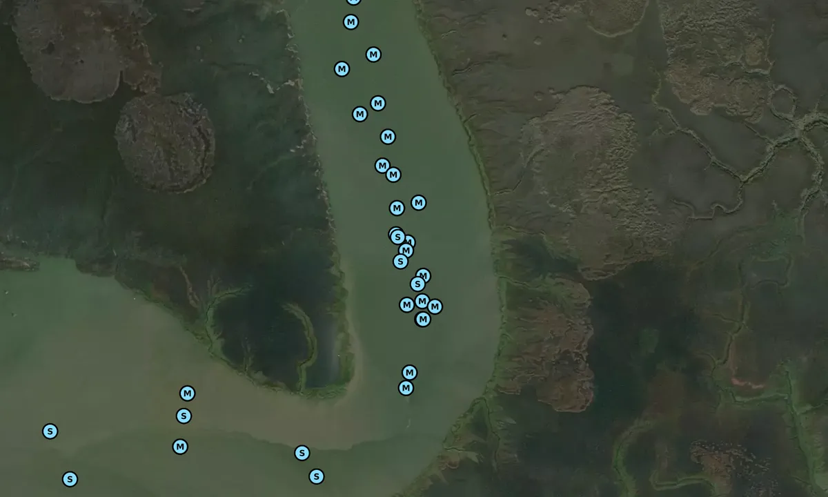 Satelite image of Jove Creek