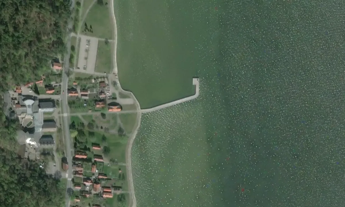 Flyfoto av Juodkrante Pier