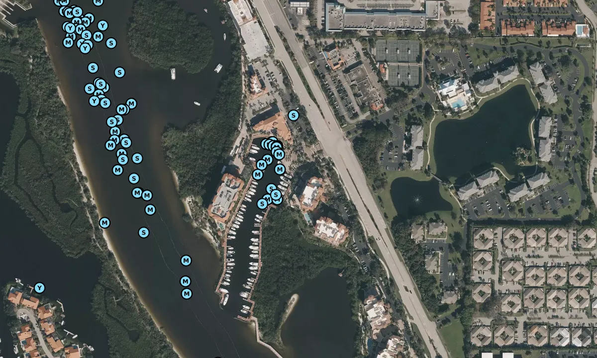 Satelite image of Jupiter Yacht Club Marina - Palm Beach