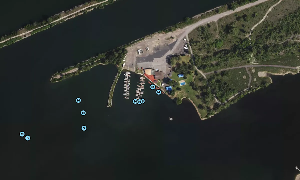 Satelite image of Kahnawake Marina