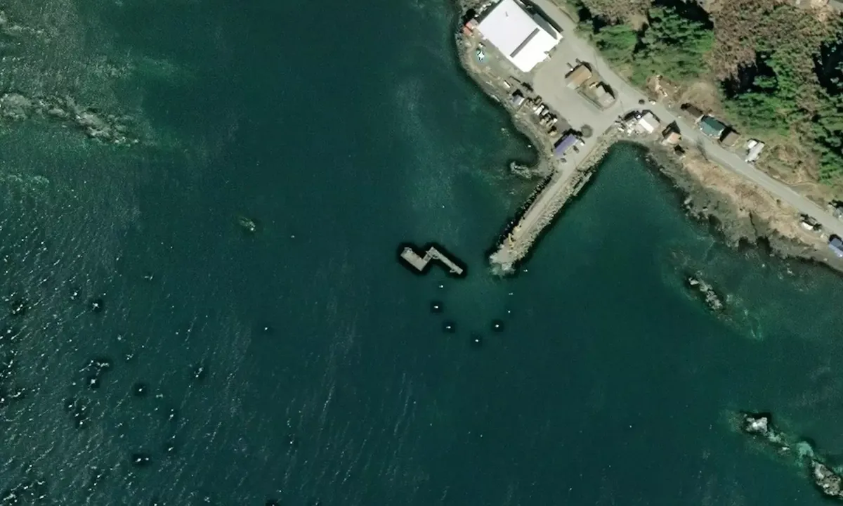 Satelite image of Kake City Float