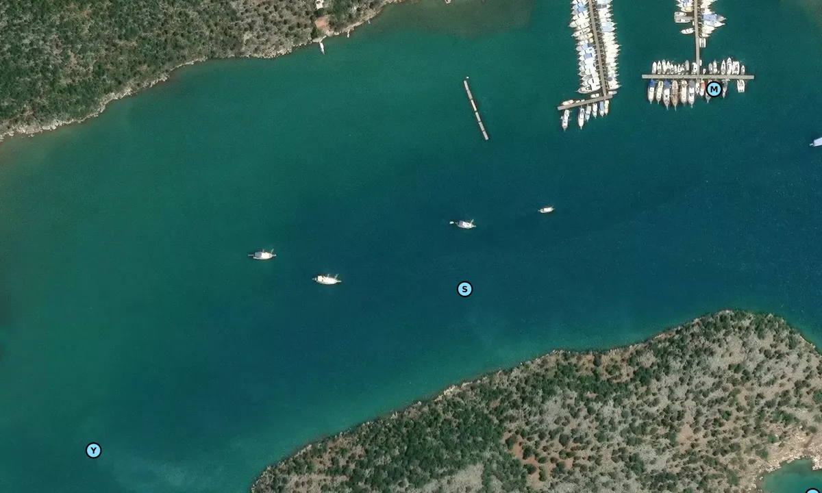 Satelite image of Kaleüçağız
