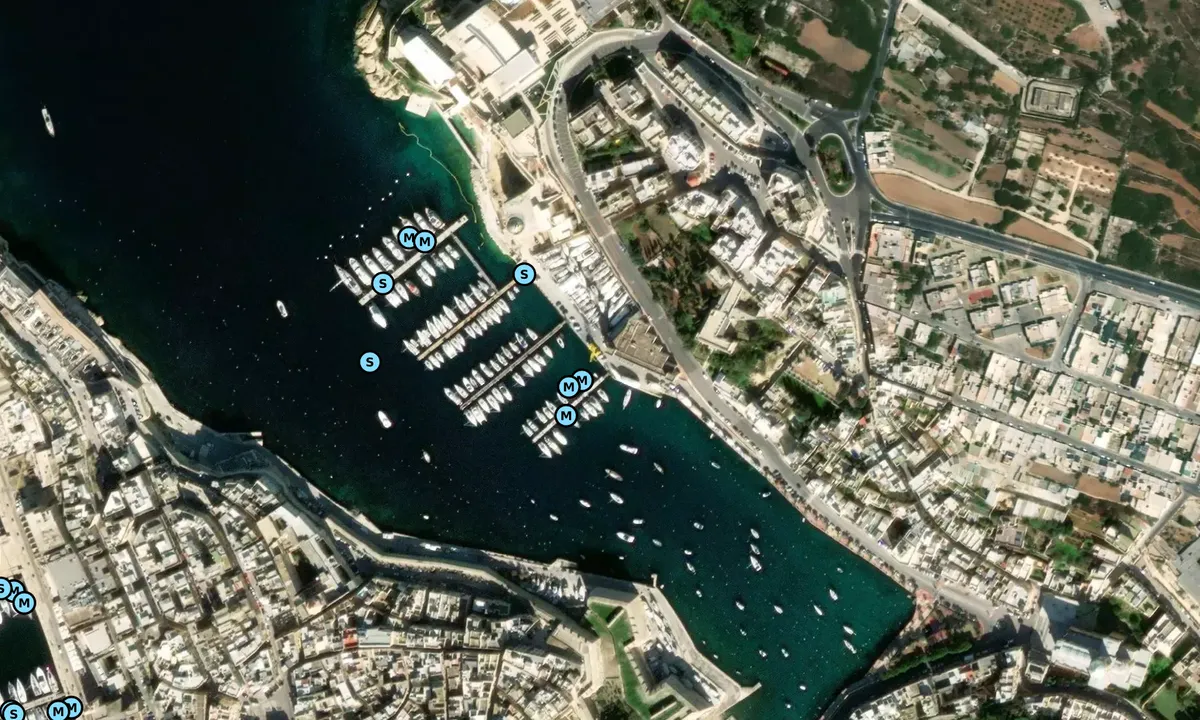 Satelite image of Kalkara Marina 1
