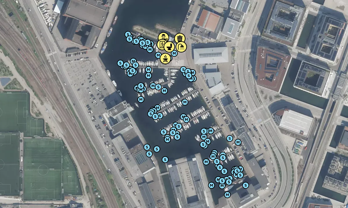 Satelite image of Kalkbrænderihavnen København