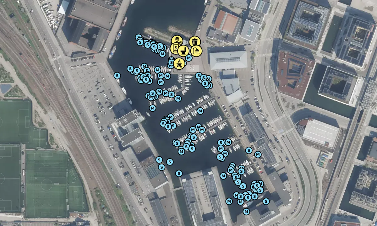 Satelite image of Kalkbrænderihavnen København