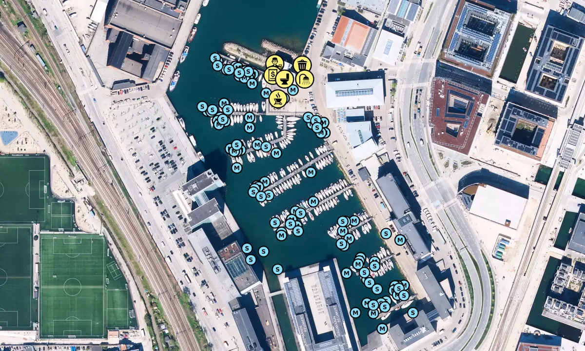 Satelite image of Kalkbrænderihavnen København