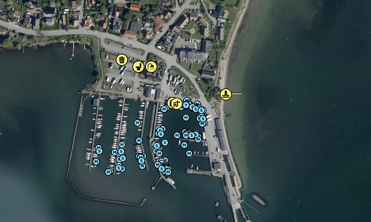 Satelite image of Kalvehave Havn