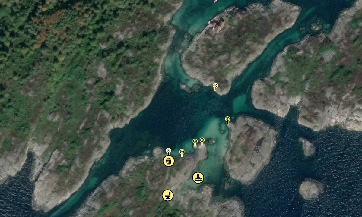 Satelite image of Kalvøyene - Grimstad