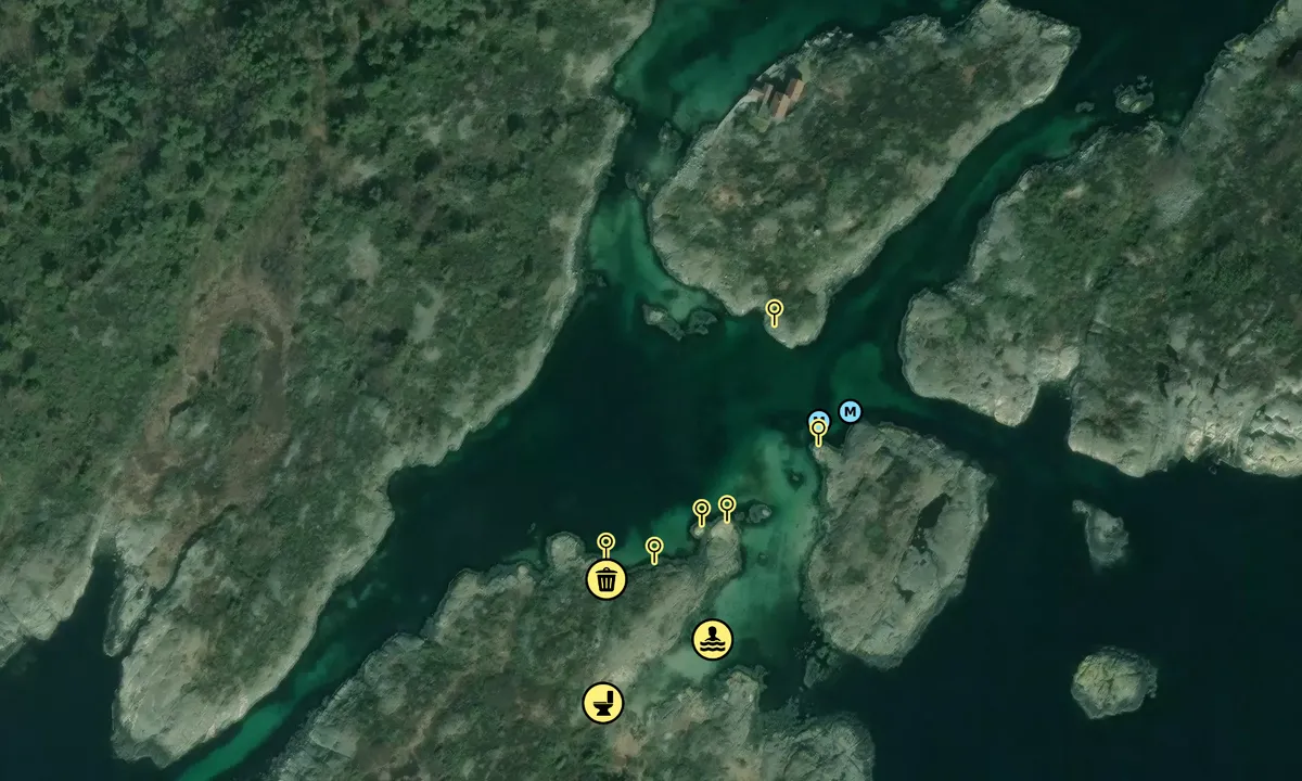 Satelite image of Kalvøyene - Grimstad