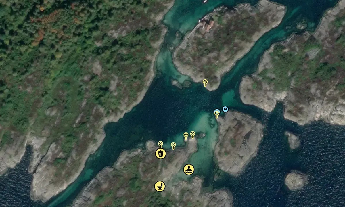 Satelite image of Kalvøyene - Grimstad