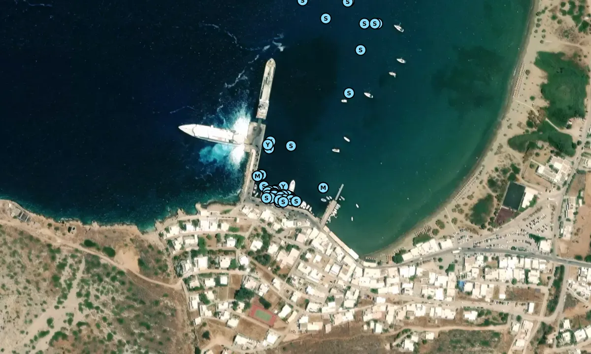 Satelite image of Kamares Harbour
