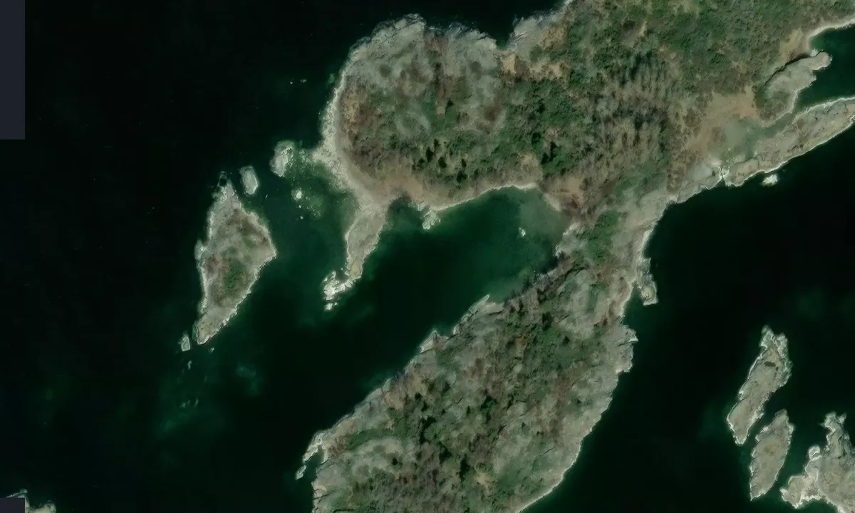 Satelite image of Käringboskär (Västra viken)