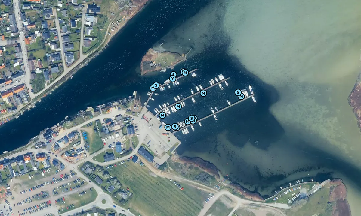 Satelite image of Karrebæksminde Inderhavn