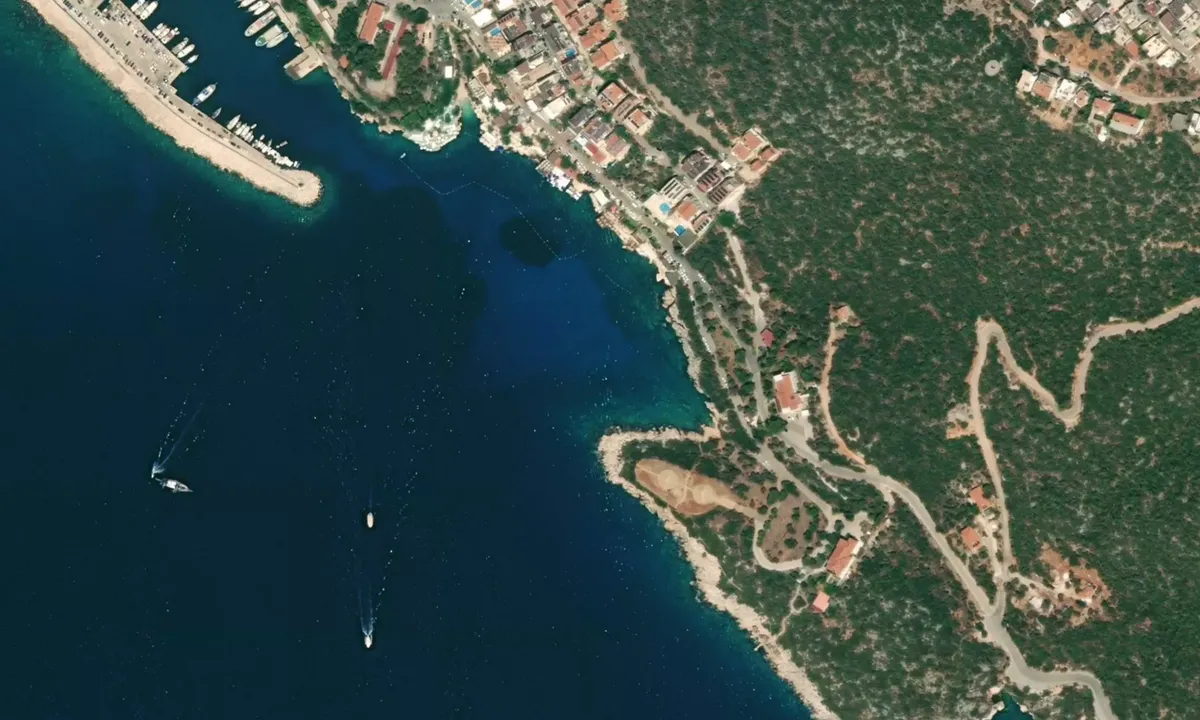 Flyfoto av Kaş