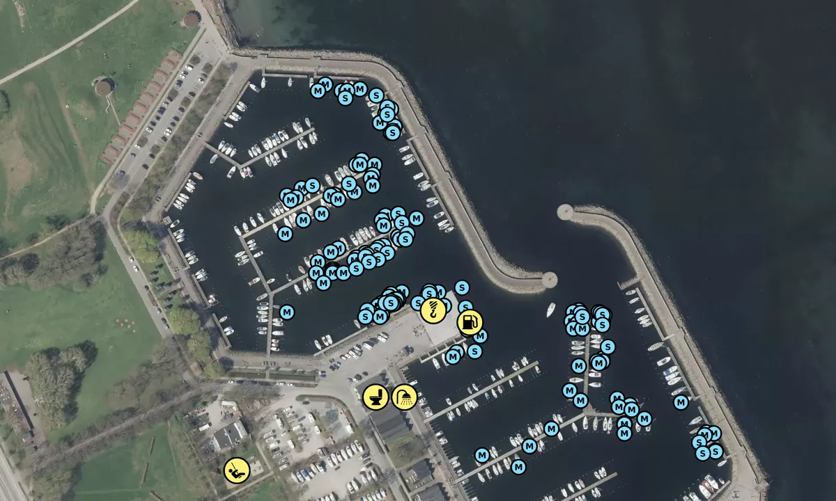 Satelite image of Kastrup Ny Lystbådehavn