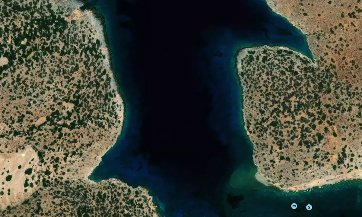 Satelite image of Kato Antikeri & Ano Antikeri 1