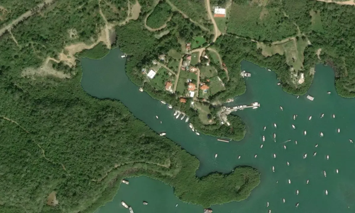 Satelite image of Kat's Protected docks