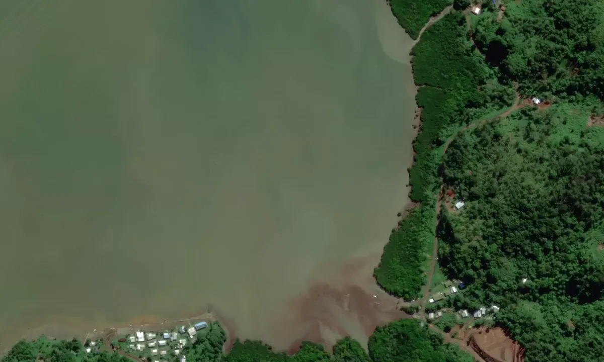 Flyfoto av Kavala Bay, Kandavu, Fiji