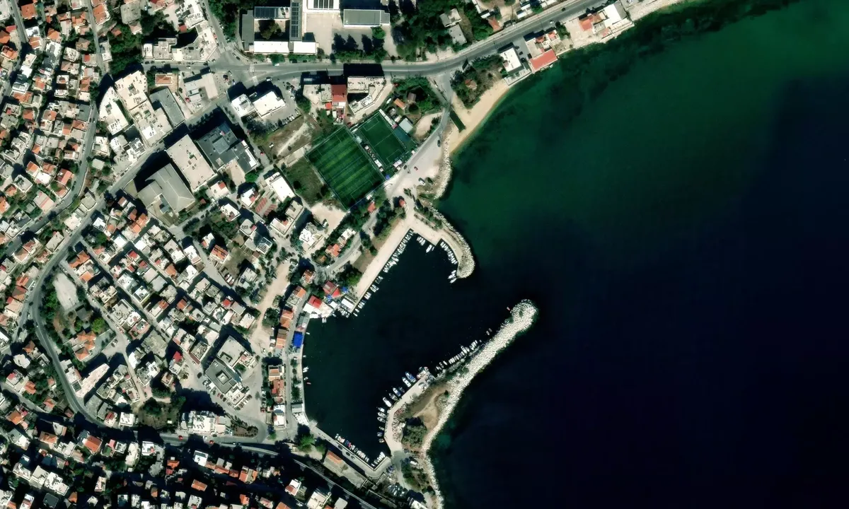 Satelite image of Kavala Municipal Marina